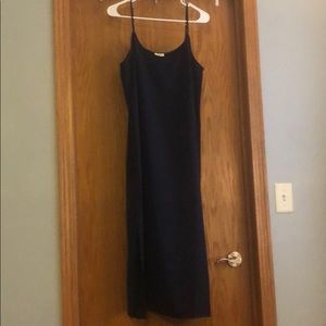 J Crew-  Slip dress midi Navy